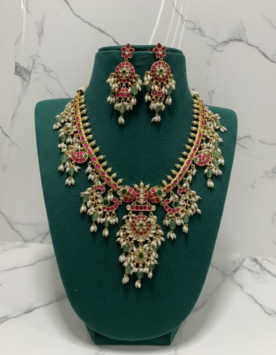 Vrinda Jadau Necklace Set