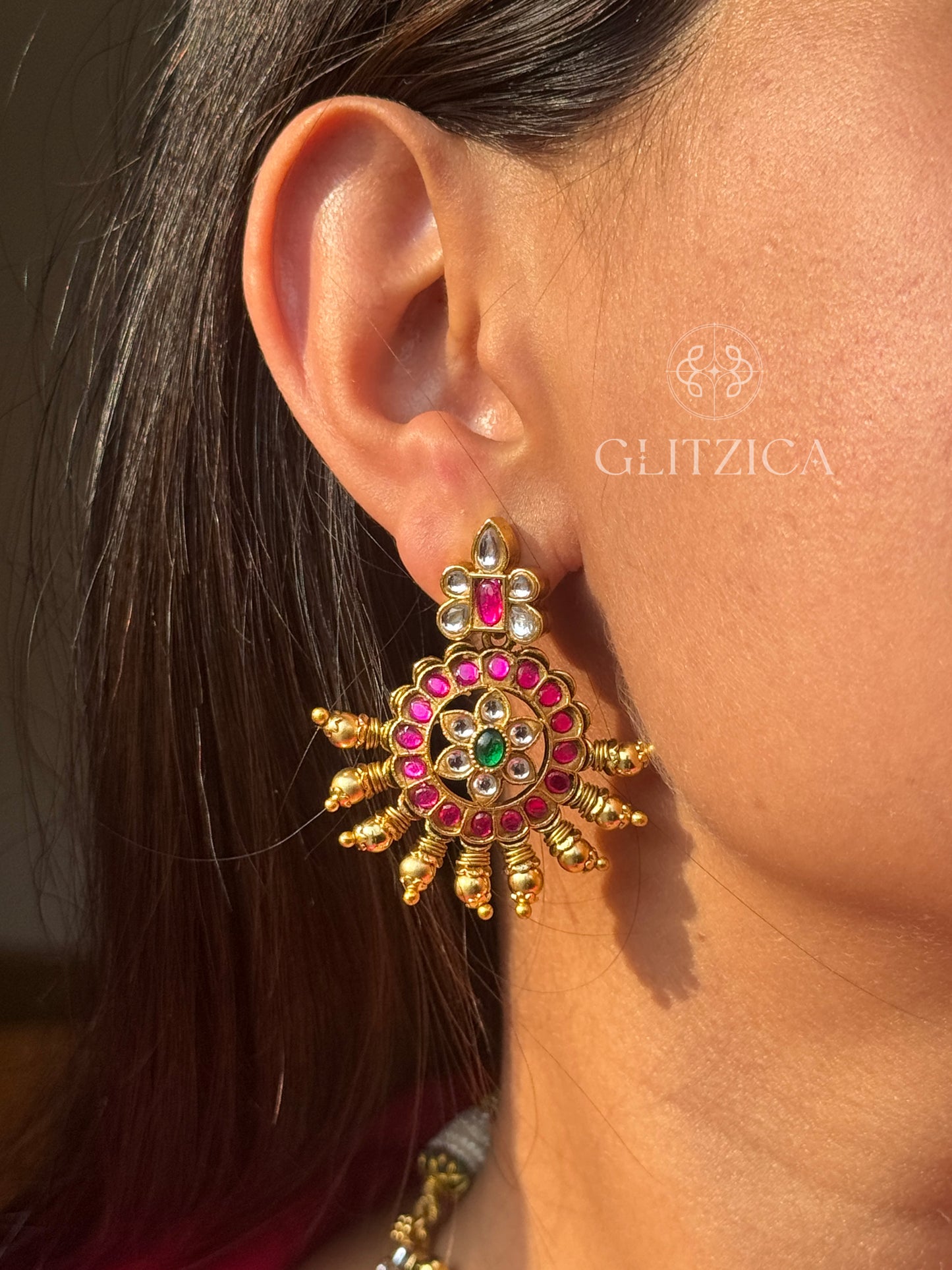 Kalyani Jadau Antique Necklace Set