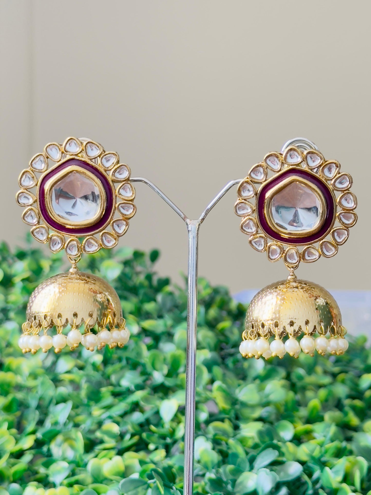 Shraddha Kundan Jhumkas