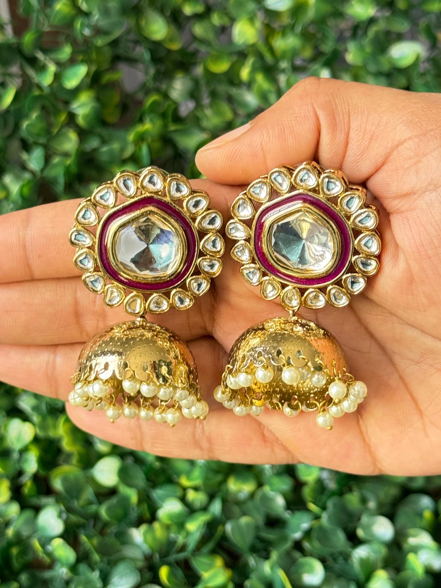 Shraddha Kundan Jhumkas