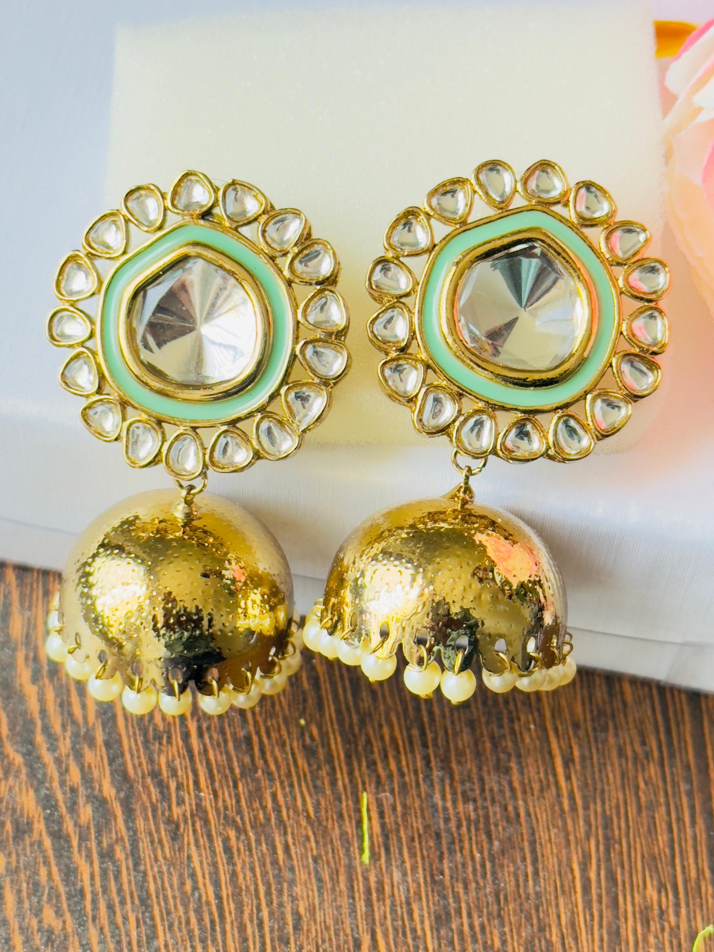 Shraddha Kundan Jhumkas