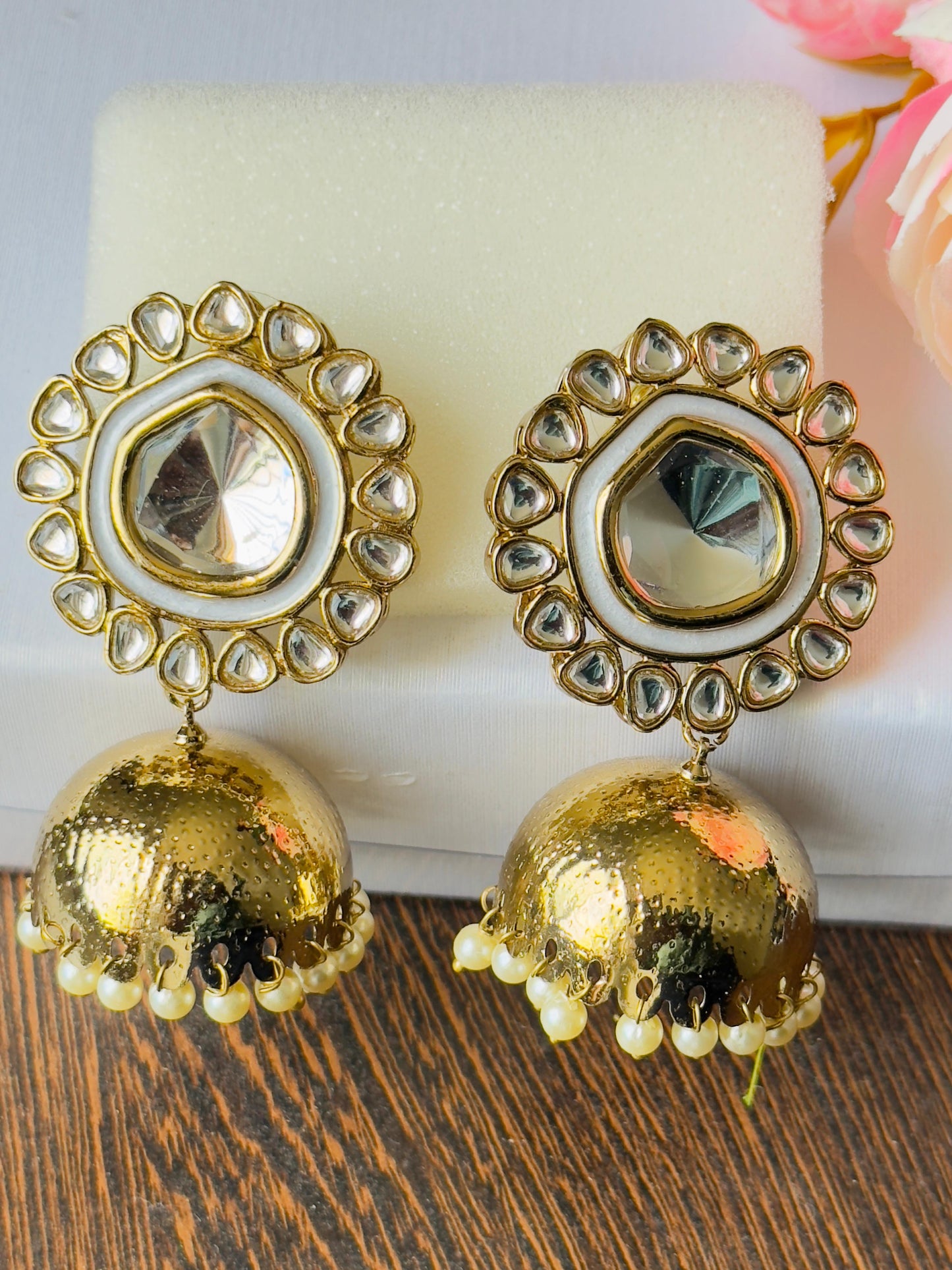 Shraddha Kundan Jhumkas