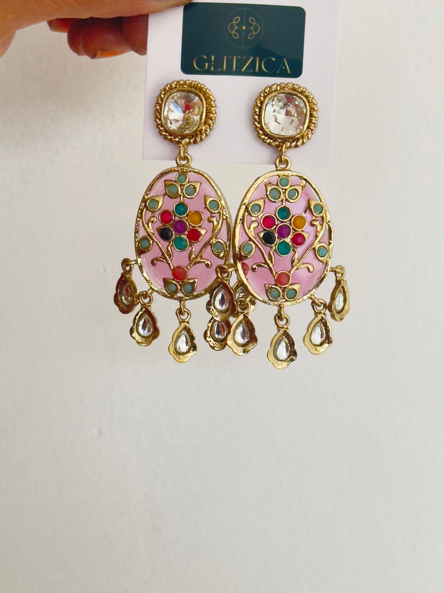 Maysha Multicolor Kundan Earrings
