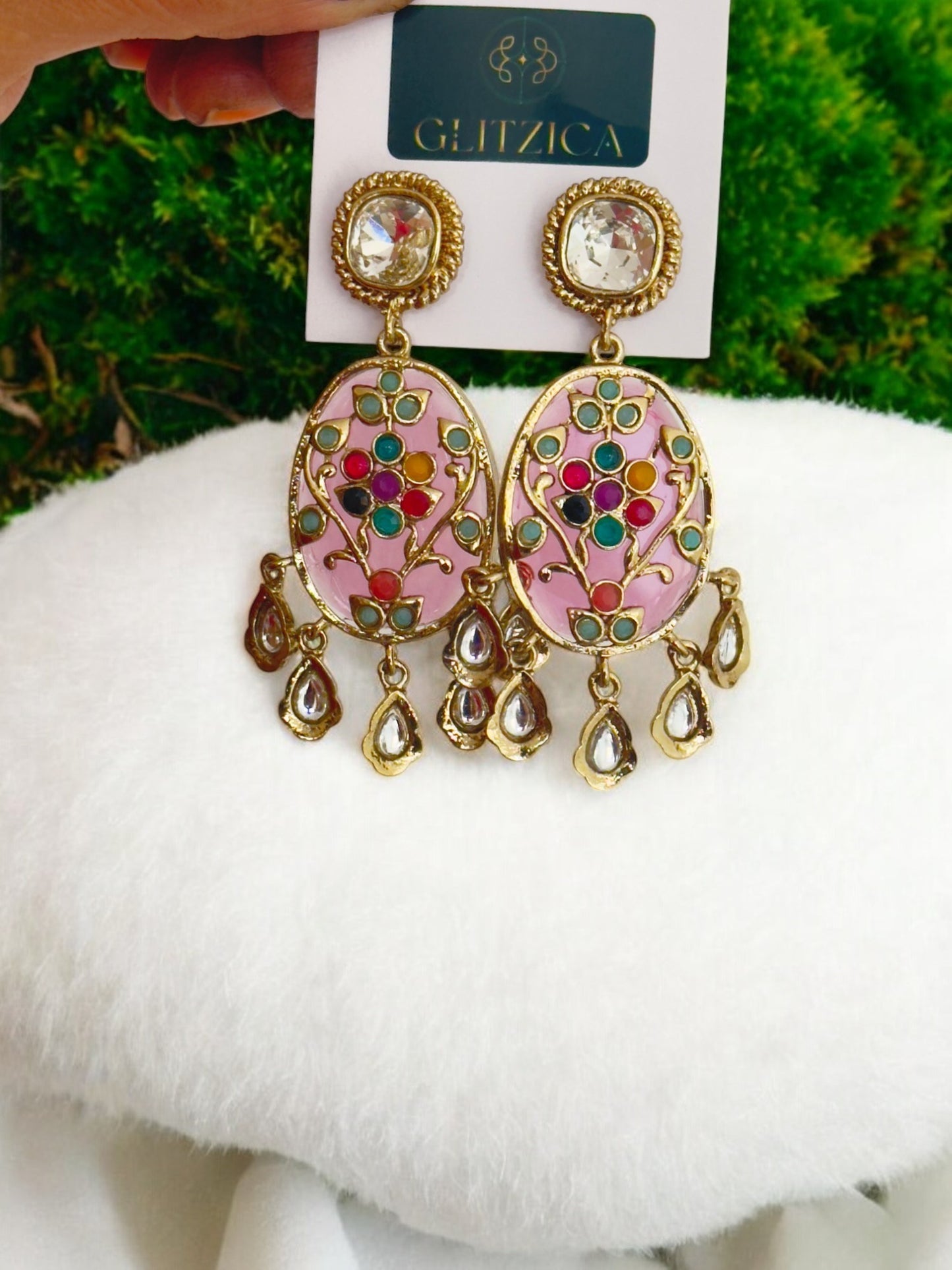 Maysha Multicolor Kundan Earrings
