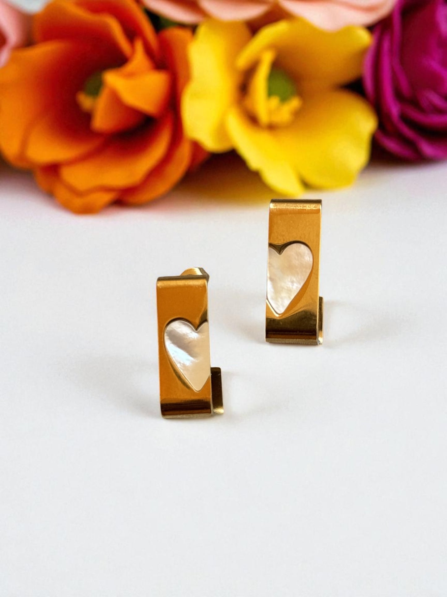 Half Heart Earrings