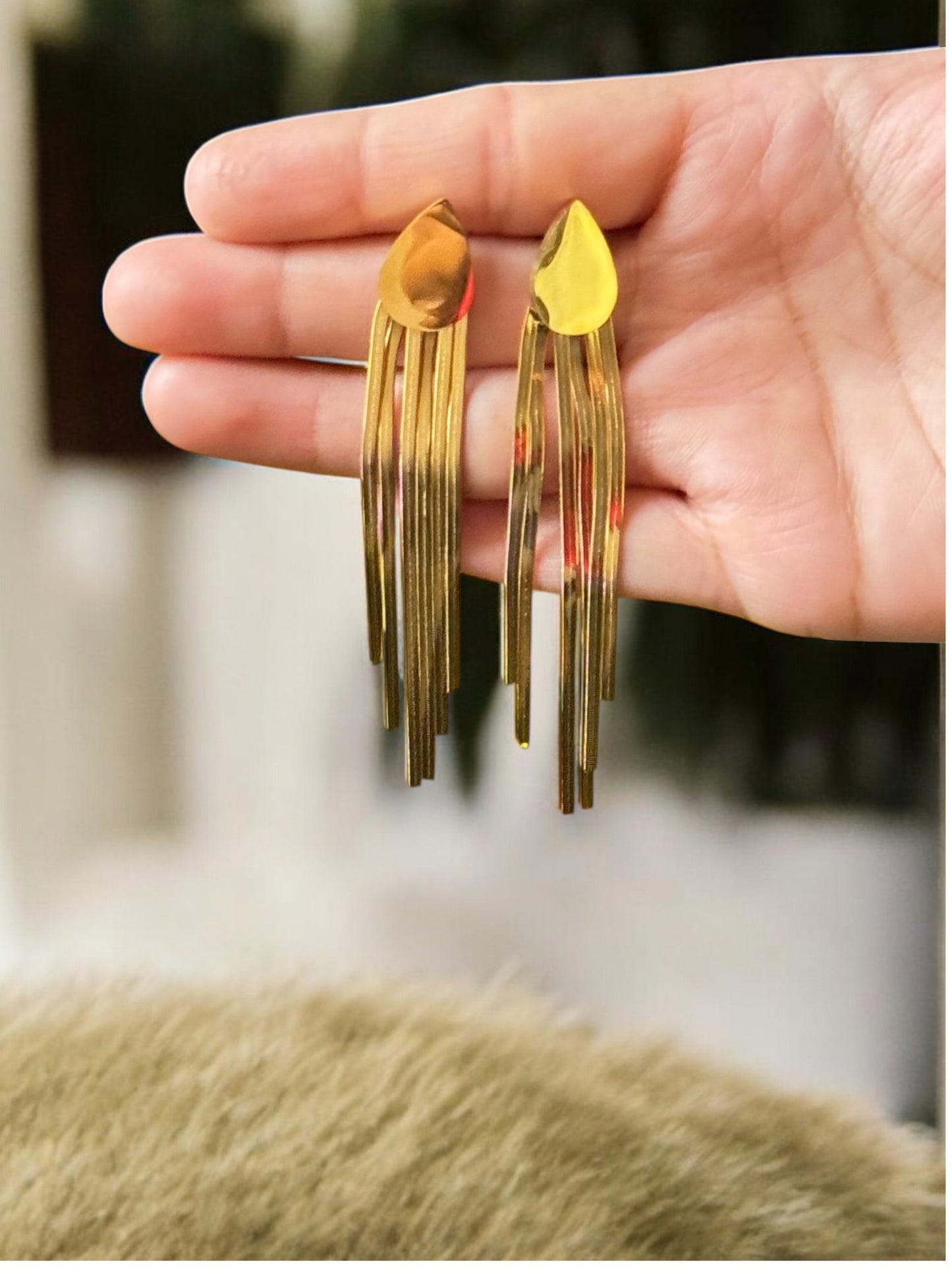 Snake Chain Drop Earrings