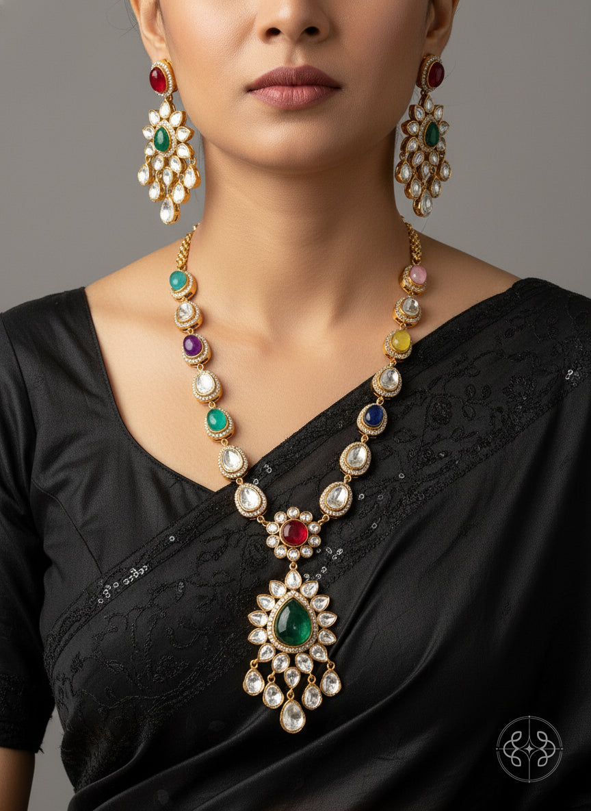 Navratna Necklace Set