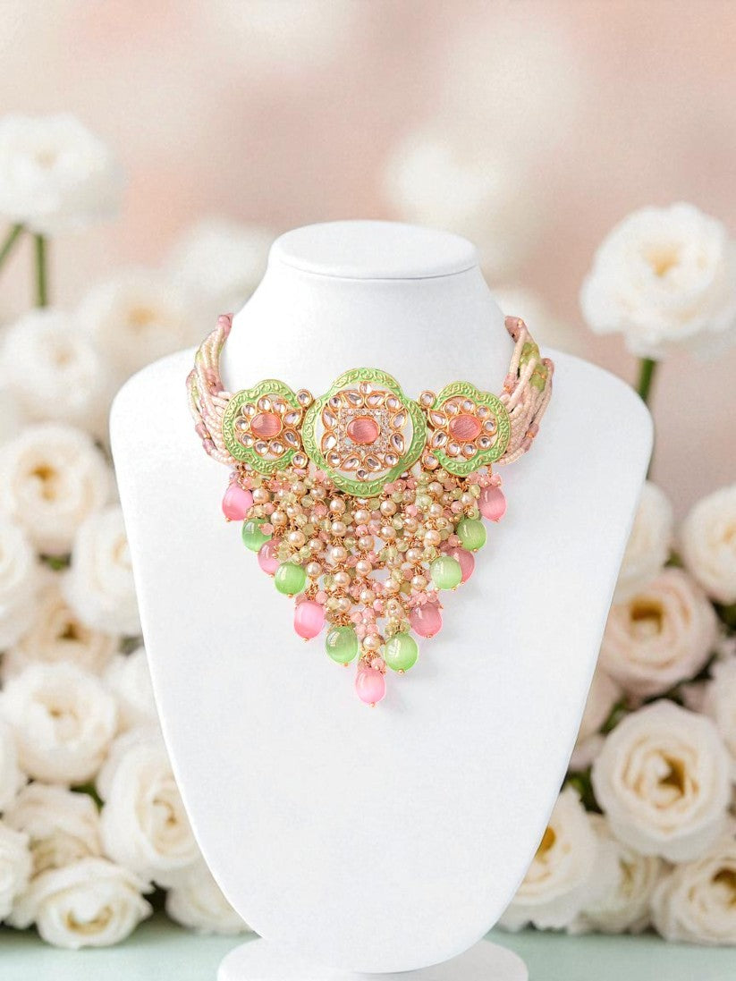 Vaani Kundan Polki Choker Set