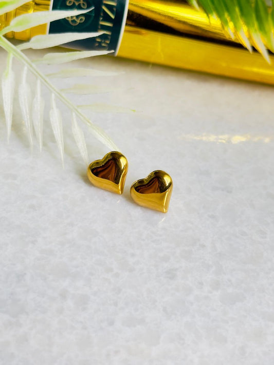 18K Gold-plated  Heart Shaped Earrings