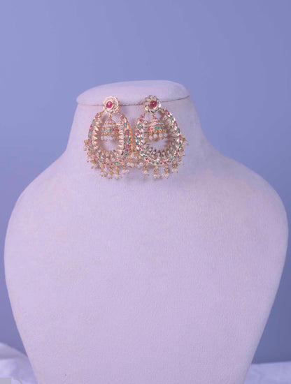 Jadau Danglers Jhumka Earring