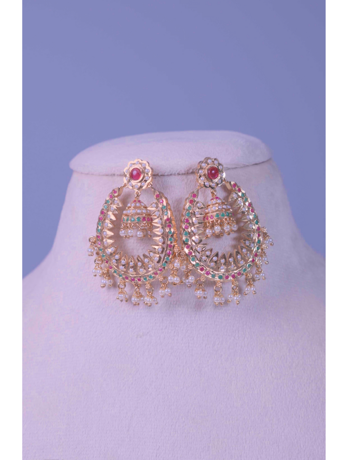 Jadau Danglers Jhumka Earring