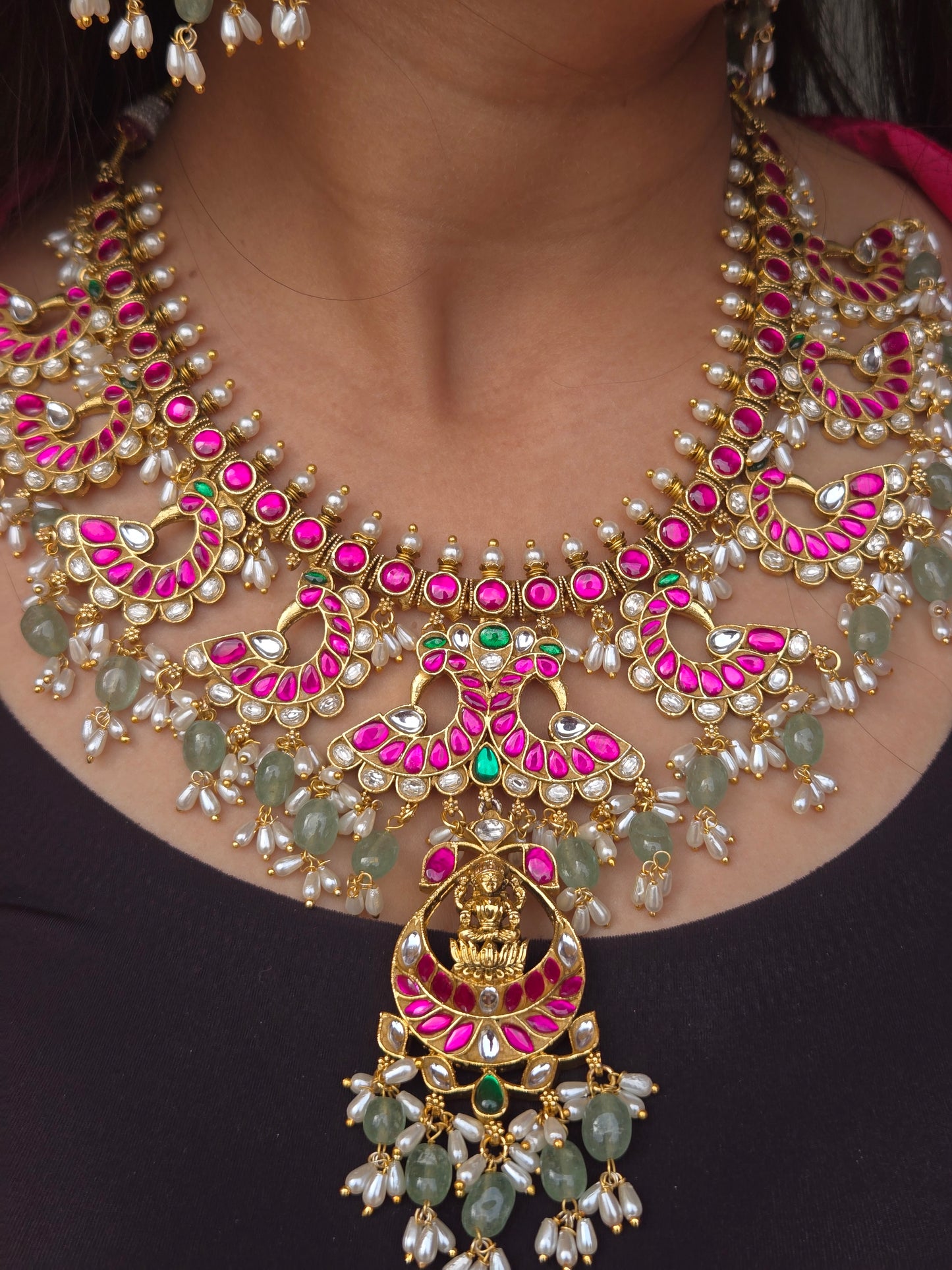 Indumati Jadau Antique Necklace Set
