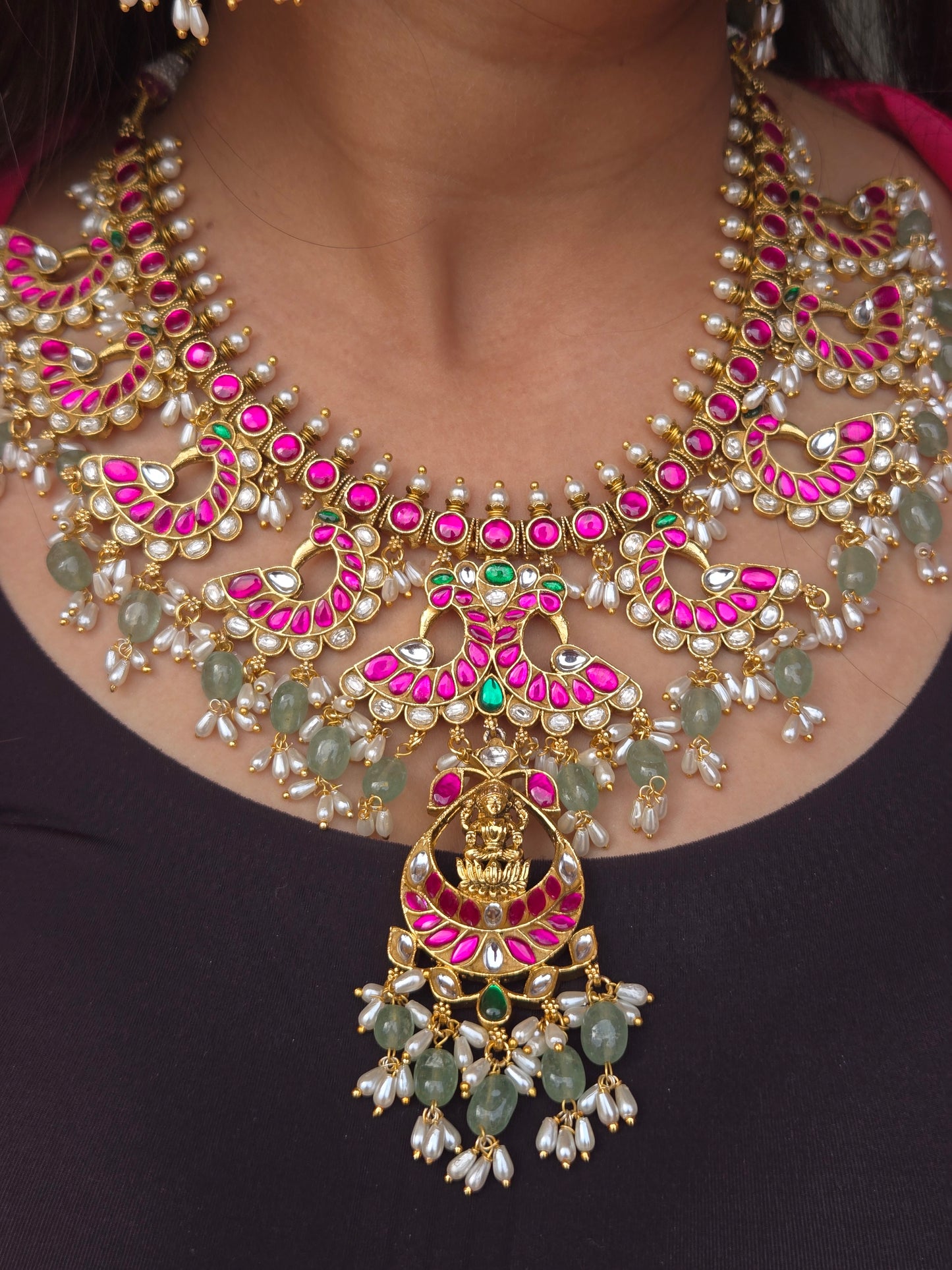 Indumati Jadau Antique Necklace Set