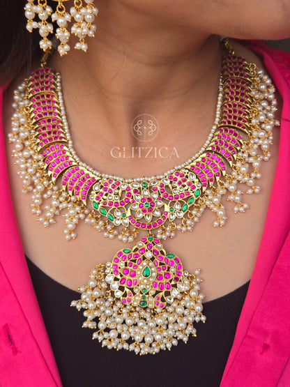 Draupadi Jadau Pendant Necklace Set