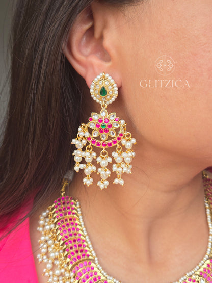 Draupadi Jadau Pendant Necklace Set