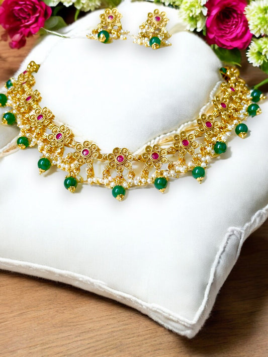 Varsha Antique Necklace Set