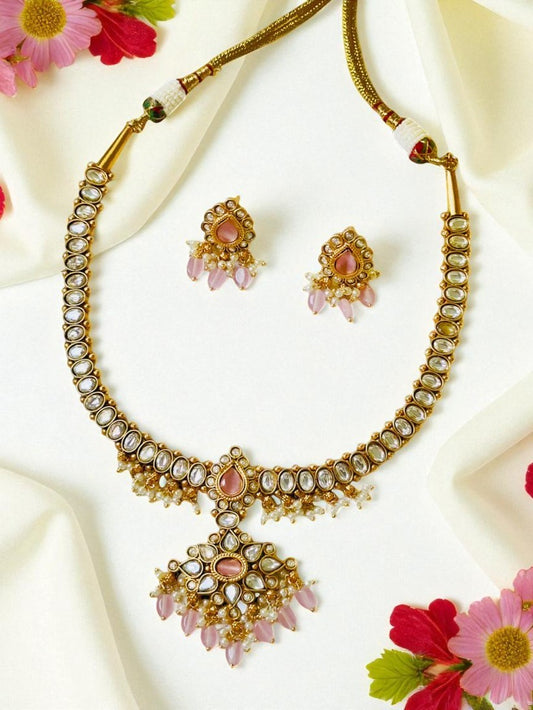 Prachi Kundan Pendant Necklace Set