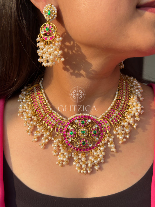 Naina Jadau Antique Necklace Set