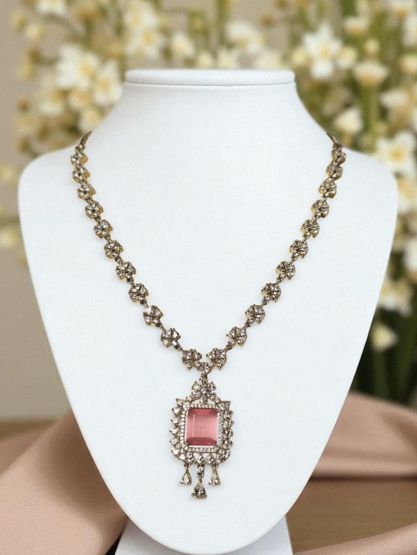Amara CZ Stone Necklace Set