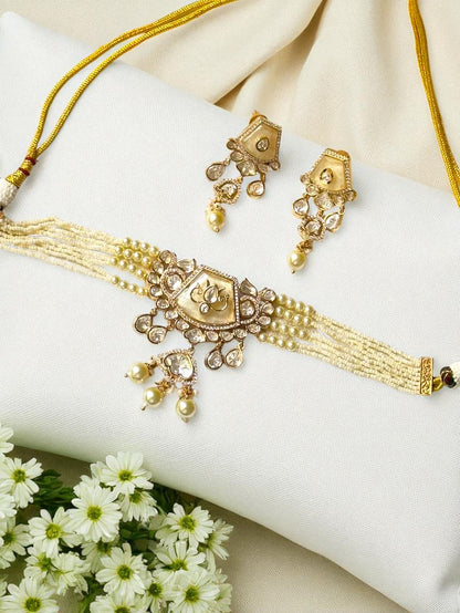 Akshara Moissanite Choker Set