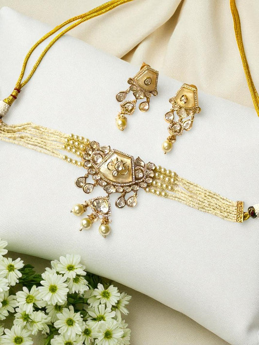 Akshara Moissanite Choker Set