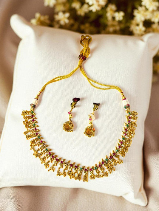 Aadhya Antique Necklace Set