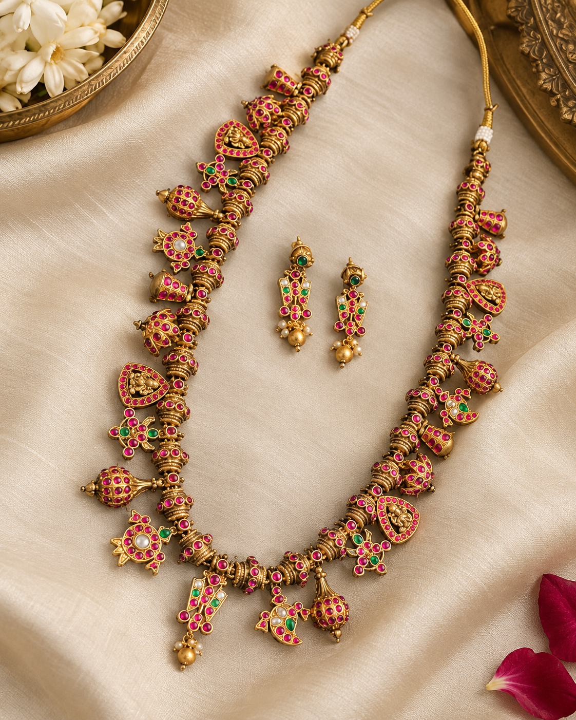 Long Devasree Jadau Antique Necklace