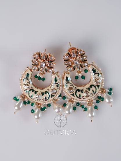 Khushi Polki Meenakari Earrings