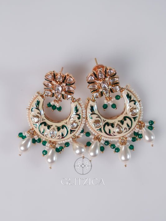 Khushi Polki Meenakari Earrings