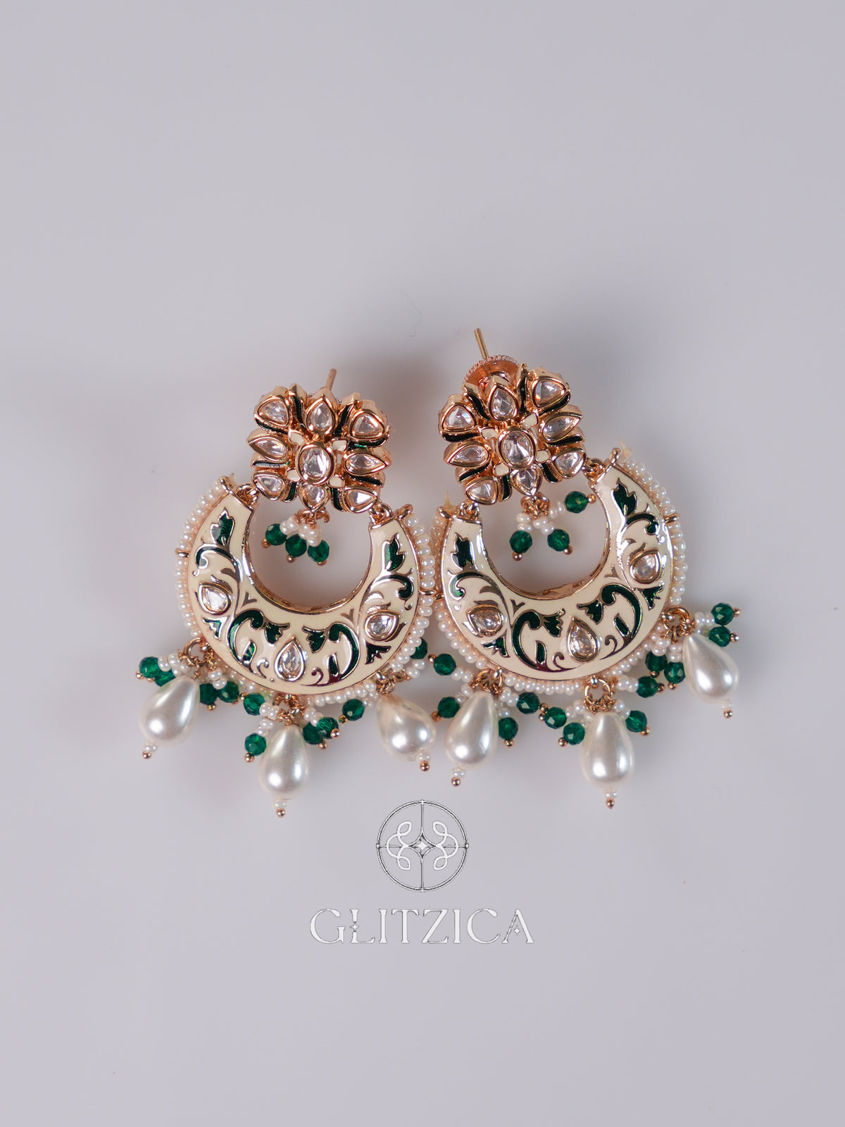 Khushi Polki Meenakari Earrings