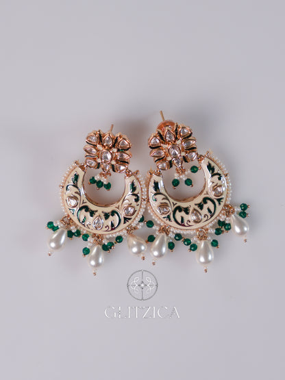 Khushi Polki Meenakari Earrings