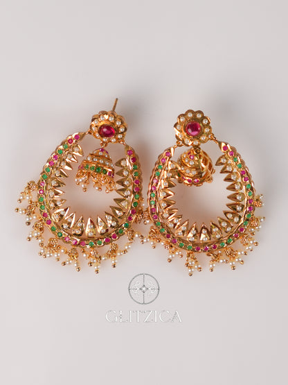 Jadau Danglers Jhumka Earring