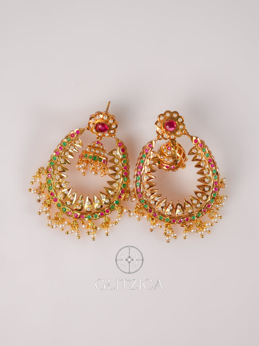 Jadau Danglers Jhumka Earring