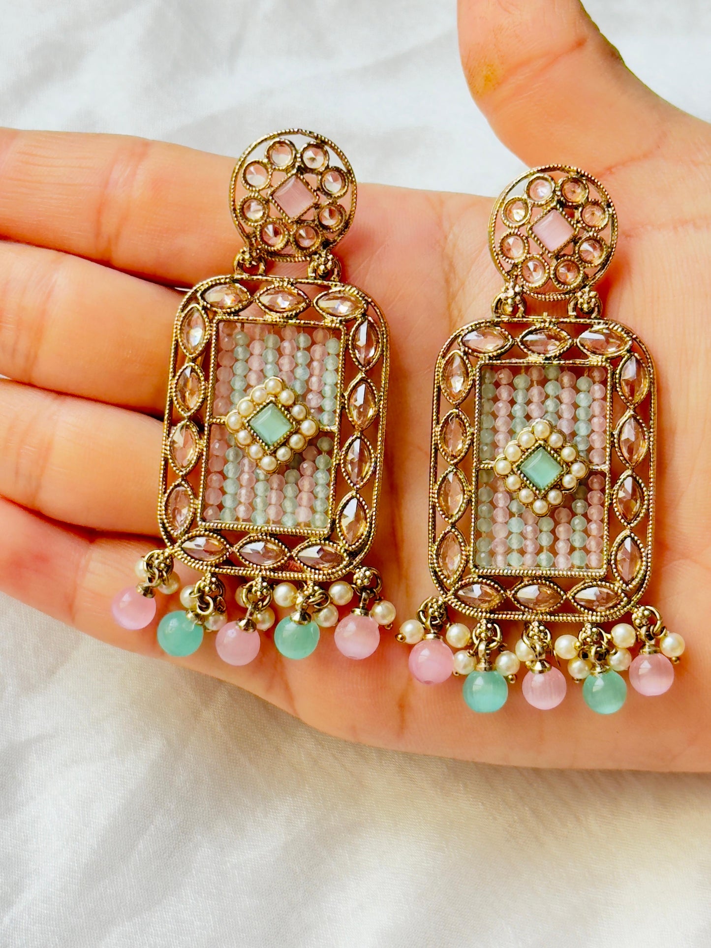 Aafreen Pastel Jhumkas