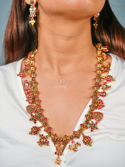 Long Devasree Jadau Antique Necklace