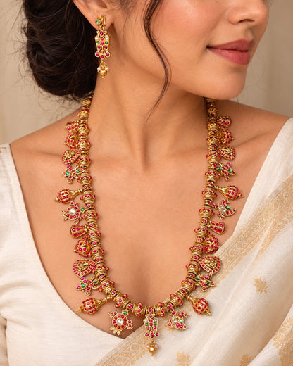 Long Devasree Jadau Antique Necklace