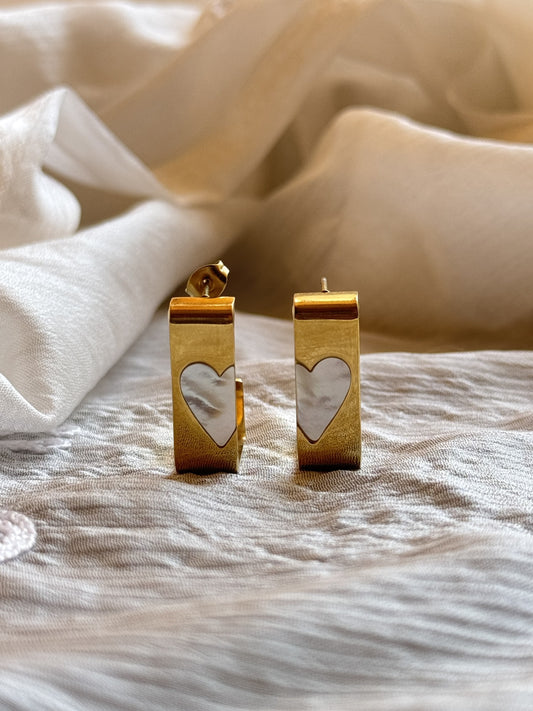Half Heart Earrings