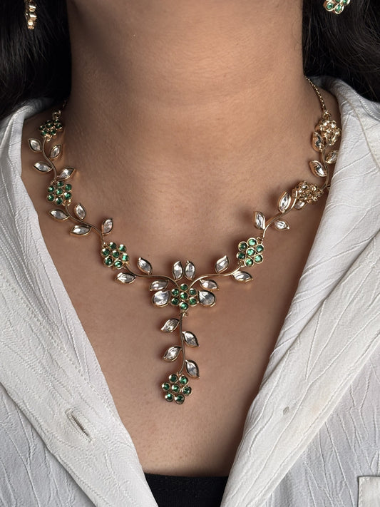 Pankhuri Floral Necklace Set