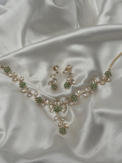 Pankhuri Floral Necklace Set