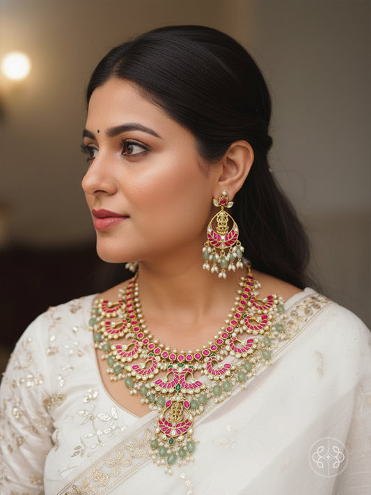 Indumati Jadau Antique Necklace Set