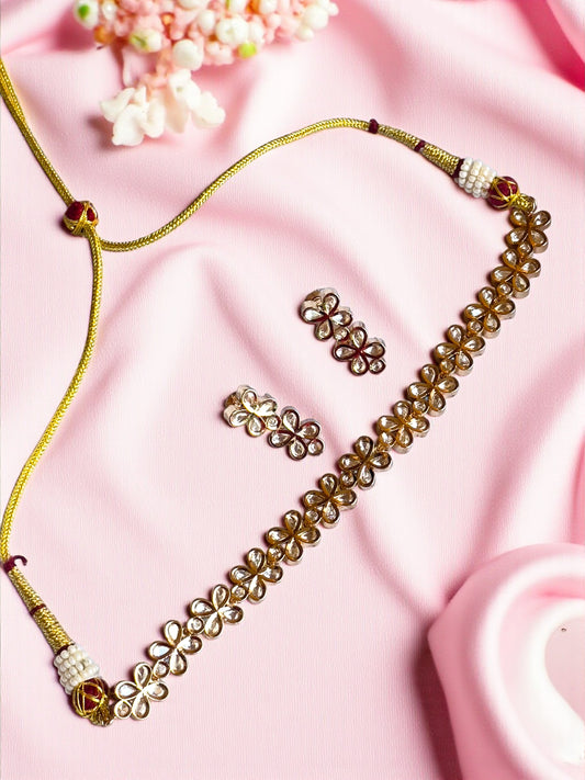 Rosette Luxe Polki Necklace Set