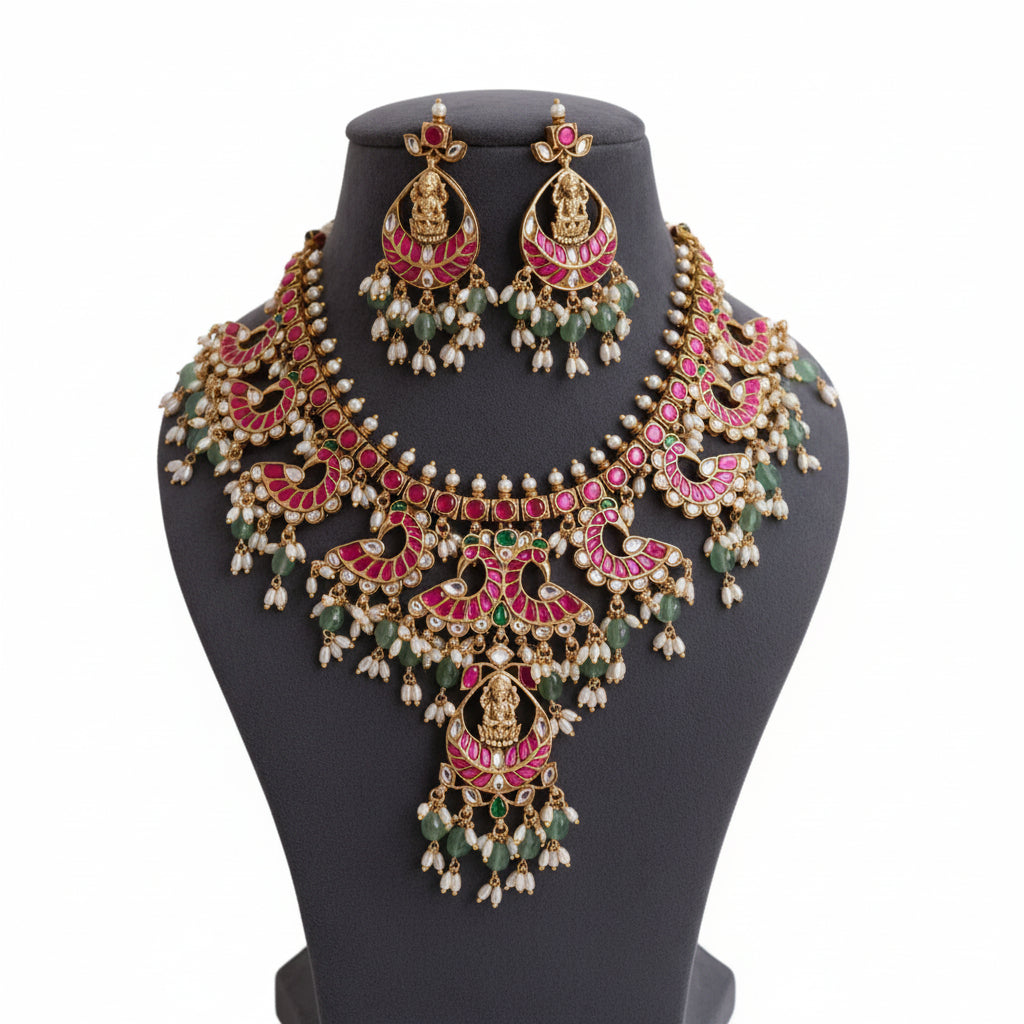 Indumati Jadau Antique Necklace Set