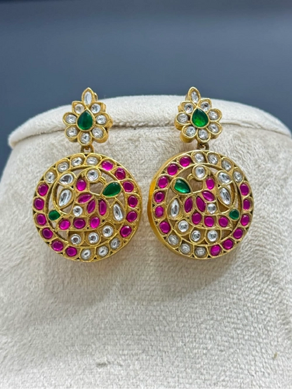 Anvitha Jadau Bottumala Haram Necklace Set