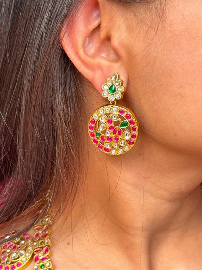Anvitha Jadau Bottumala Haram Necklace Set