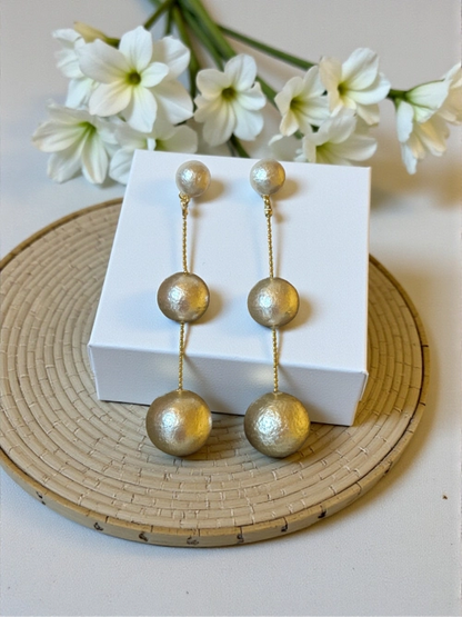 18K Gold Plated Modern Drop Earrings