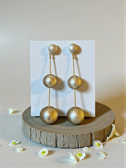 18K Gold Plated Modern Drop Earrings