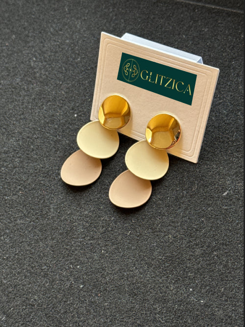 18K Gold Plated Ivory Wave Earrings