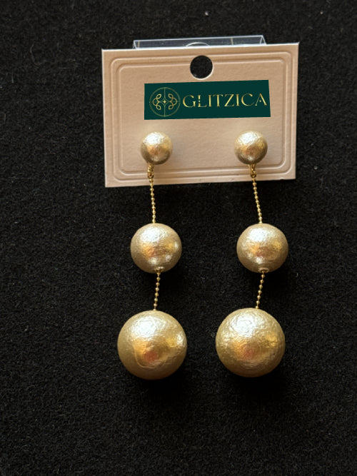 18K Gold Plated Modern Drop Earrings