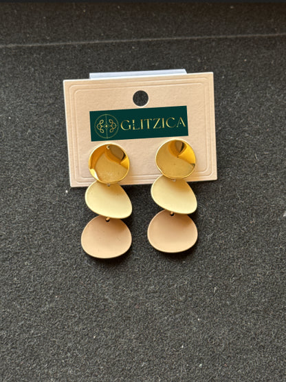 18K Gold Plated Ivory Wave Earrings