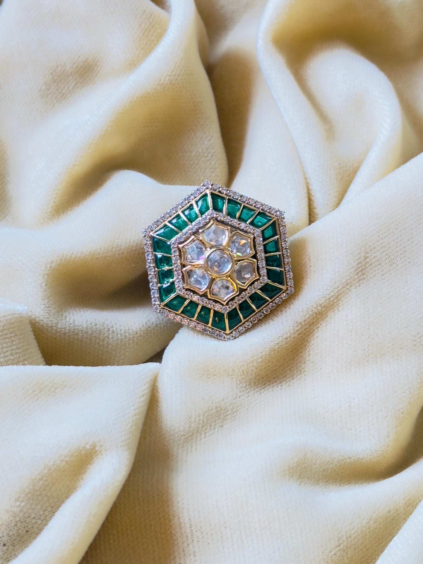 Olivia Hexagonal Ring